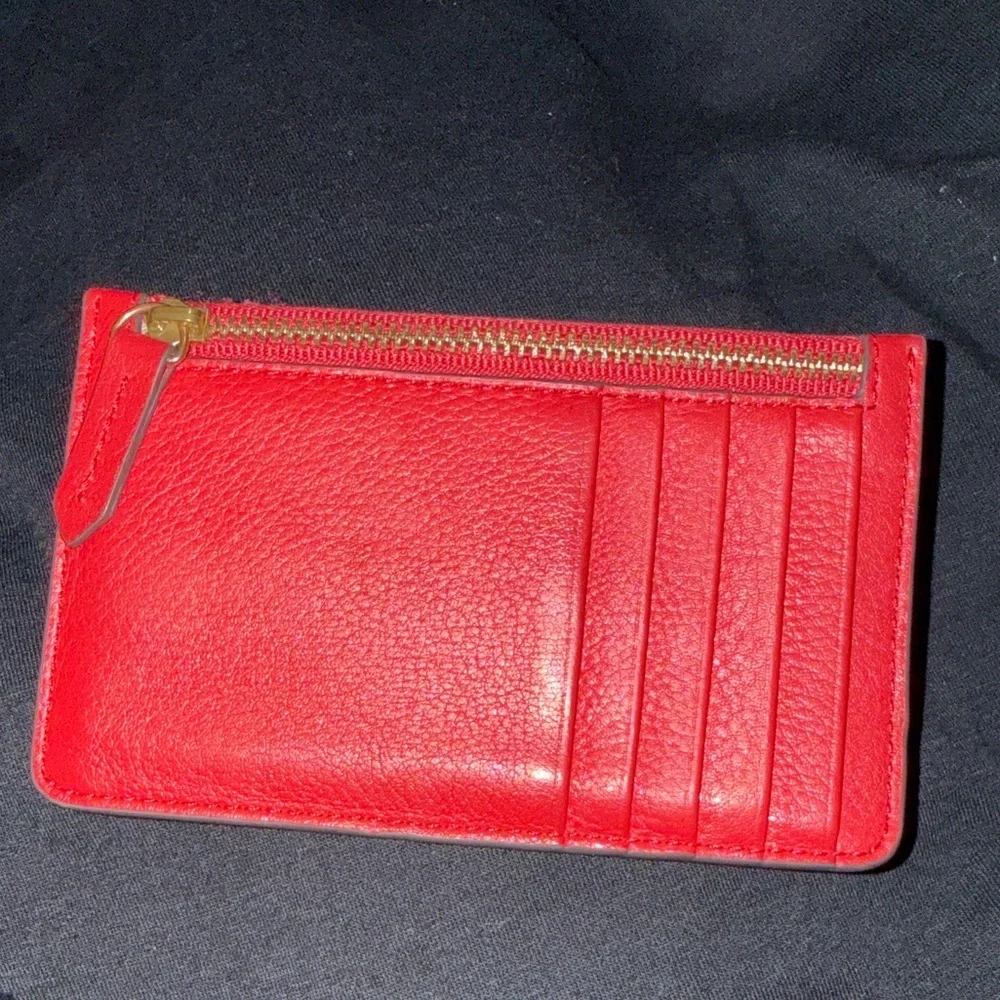 ANTONIO MELANI Vibrant Red Leather Pouch